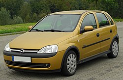 Opel Corsa vijfdeurs (2000-2003)