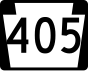 Marcador da Rota 405 da Pensilvânia