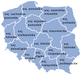 Karta poljskih vojvodstava