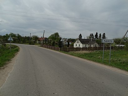 Kaip pateikti į Pabiržis viešuoju transportu - Apie vietovę