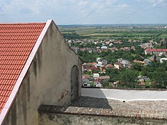 Панорама міста Мукачево з замку Паланок