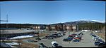 Panorama of Yukon University in 2007. Buildings in the foreground are residences built for the 2007 Canada Winter Games as an athlete's village. Panorama for the Yukon College Roof.jpg