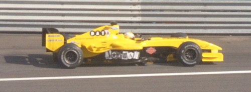 Pantano driving for Jordan at the 2004 French Grand Prix.