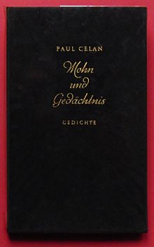 Paul Celan "Mohn und Gedächtnis" 1952.jpg