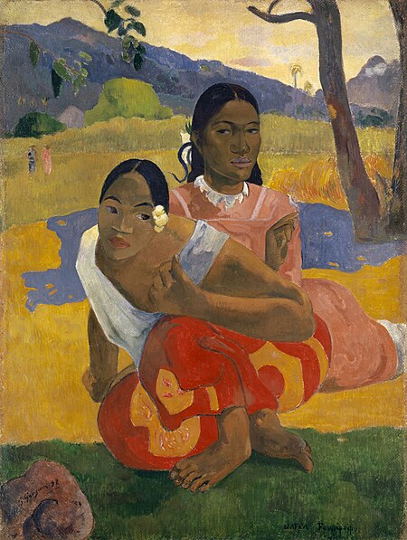 Paul Gauguin, Nafea Faa Ipoipo? 1892, oil on canvas, 101 x 77 cm.jpg