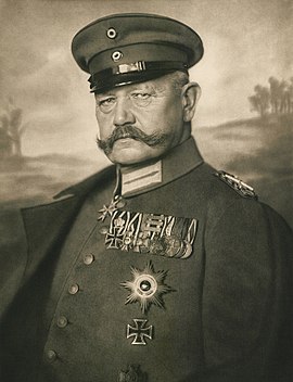 פאול פון הינדנבורג במלחמת העולם הראשונה, 1914.