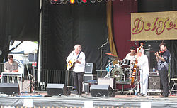 Rowan and the Free Mexican Airforce at DelFest 2009 Peter Rowan Free Mexican Airforce DelFest 2009.jpg