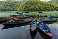 Boats in Phewa Lake