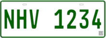 Philippine Hybrid or Electric vehicle plate.png