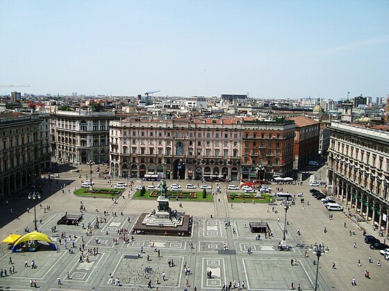 The Palazzo Carminati and the square