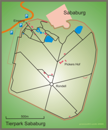 Location of the Sababurg and Sababurg Wildlife Park
