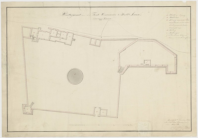 File:Plattegrond van het fort Crêvecoeur te Hollands Accra, Kust van Guinea.jpg