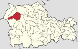 Location in Neamț County