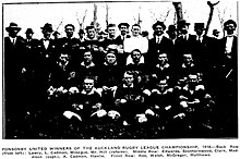 Ponsonby United, the 1918 first grade champions Ponsonby 1918 Champions.jpg