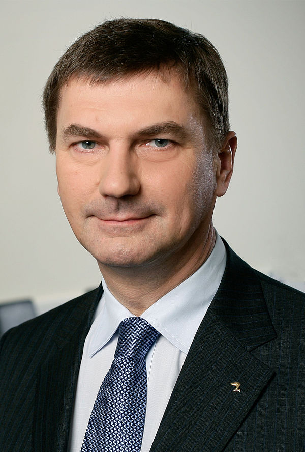 Andrus Ansip, former prime minister of Estonia