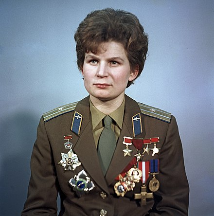 Tereshkova in uniform in 1969
