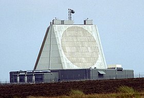 Radar d'alerte précoce implanté à Fylingdales au Royaume-Uni