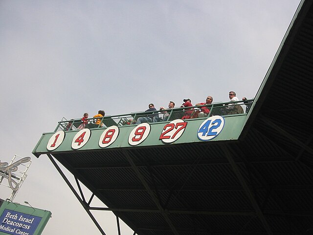 File:Red Sox Opening Day 2006 Fenway Park Retired Numbers.jpg