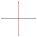 Сложенка од два двоаголника „отсечки“, како две можни наизменични потсекувања на квадрат (погл. темениот распоред)