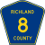 Richland County Route 8 ND.svg