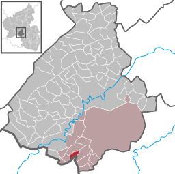 Läget för Rohrbach i Landkreis Birkenfeld