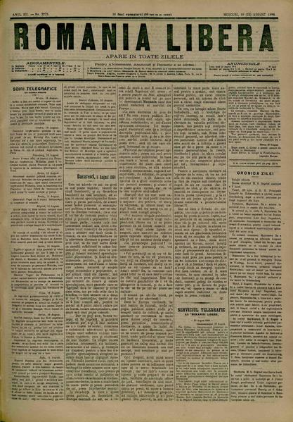 File:România liberă 1888-08-10, nr. 3275.pdf