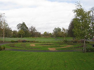 Rose Garden in Househill Park Rose Gardens in Househill Park, Glasgow (geograph 3734719).jpg