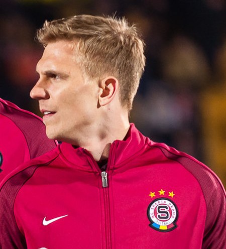 Bořek Dočkal with Sparta in 2017