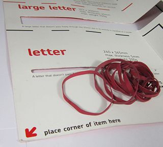 <span class="mw-page-title-main">Royal Mail rubber band</span>