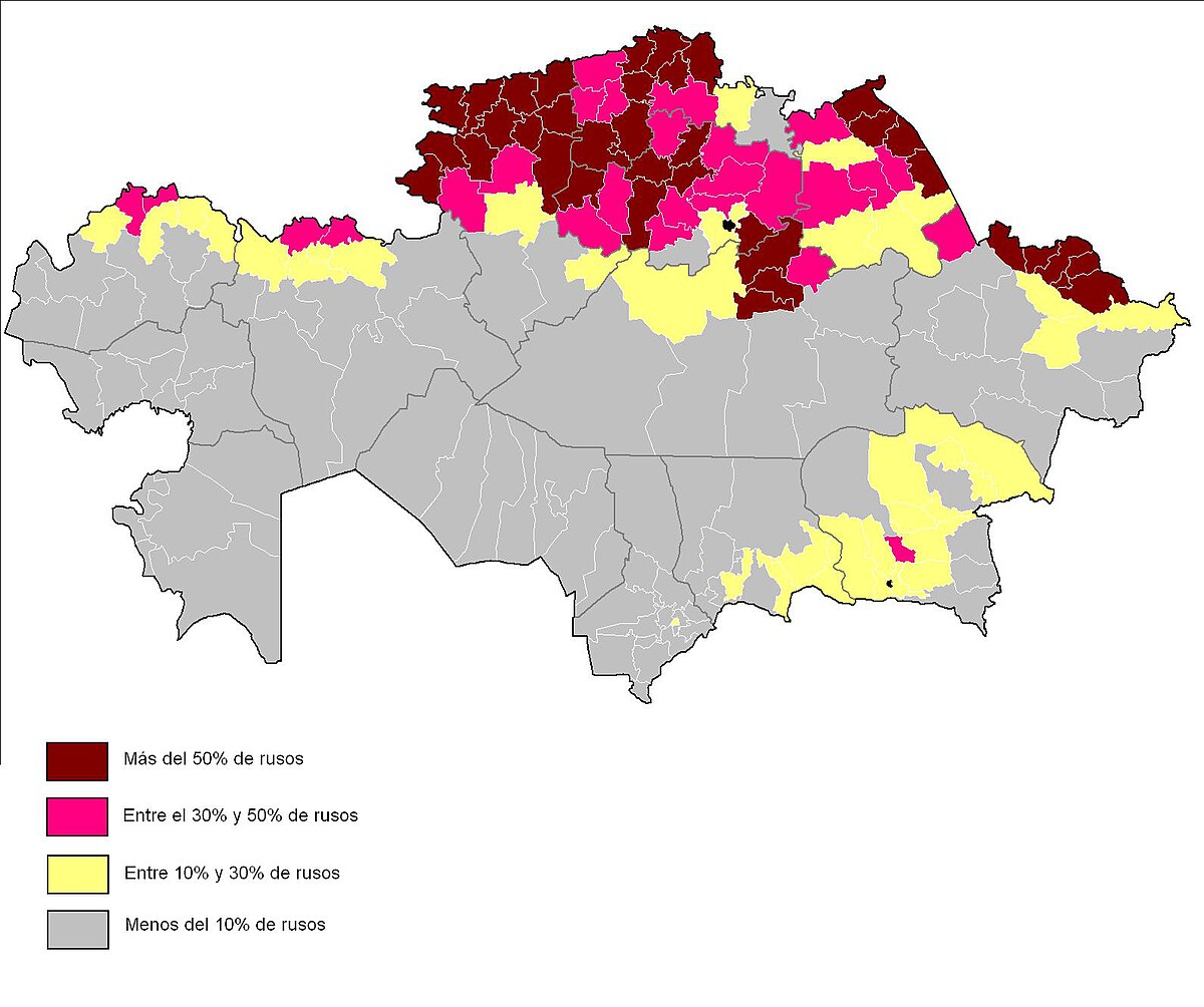 Карта национальностей казахстана
