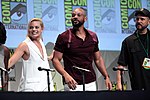 Thumbnail for File:SDCC 2015 - Margot Robbie, Will Smith &amp; David Ayer (19682725846).jpg
