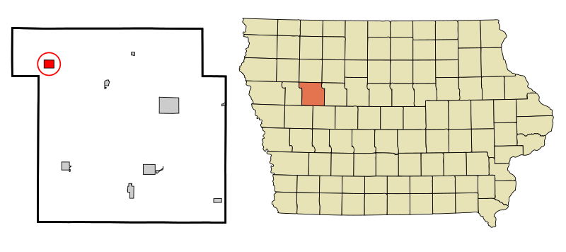File:Sac County Iowa Incorporated and Unincorporated areas Schaller Highlighted.svg