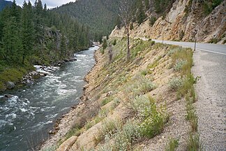 Salmon River along the Salmon River Scenic Byway