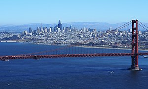 San Francisco depuis les promontoires de Marin