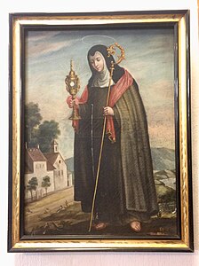 Santa Clara (s. XIX), anónimo. Óleo sobre lienzo. Museo del monasterio.