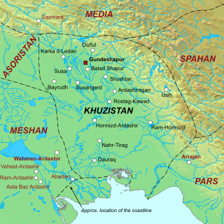 <span class="mw-page-title-main">Khuzistan (Sasanian province)</span> Province of the Sasanian Empire