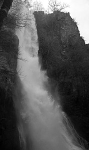 Vilagocende's waterfall in Fonsagrada