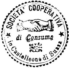 Società anonima cooperativa di consumo di Castelleone di Suasa - Statuto 1897 - 3 - Timbro BN.jpg