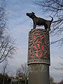 Kunstwerk in een buitenwijk van Oost-Souburg