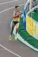 Vizeeuropameisterin Sonia O’Sullivan, 1998 war sie Doppeleuropameisterin über 5000 und 10.000 Meter, 1995 Weltmeisterin und 1994 3000-Meter-Europameisterin