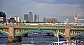 Southwark Bridge, seen from Millennium Bridge