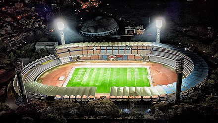 Aerial view of Sree Kanteerava Stadium