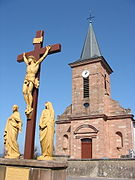 Calvaire de Saint-Michel-sur-Meurthe (Vosges).