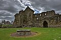 The courtyard of St Andrews Castle