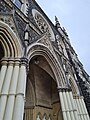 Eastern porch of St Joseph's Cathedral, Dunedin. March 2023