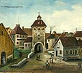 Lustnauer Tor (Lithographie von Ludwig August Helvig)