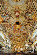 Nave, ceiling, and pulpit
