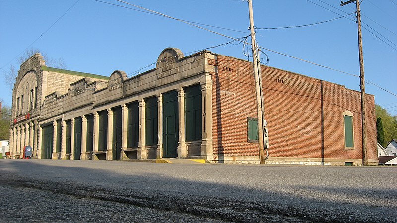 File:Stinesville Commercial Historic District from ground level.jpg