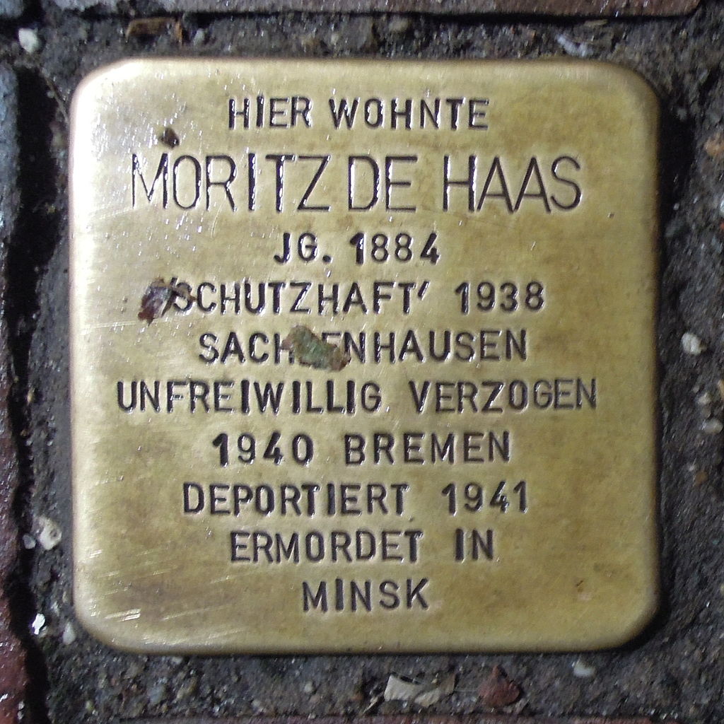 Stolperstein für Moritz de Haas