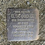 Stumbling block for Elsa Gückel, Nordstrasse 15, Zittau.JPG